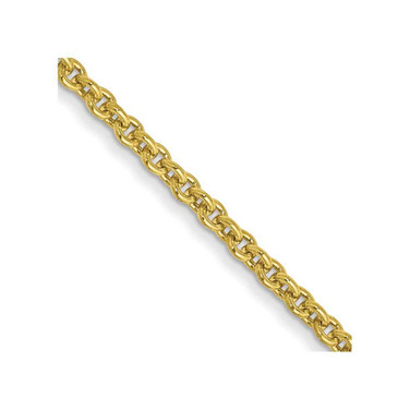 Image of 24" 10K Yellow Gold 1.4mm Cable Chain Necklace