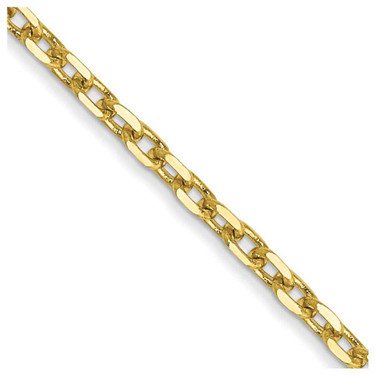 Image of 24" 10K Yellow Gold 1.8mm Diamond-cut Cable Chain Necklace