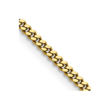 Image of 24" Stainless Steel Polished Yellow IP-plated 3mm Curb Chain Necklace