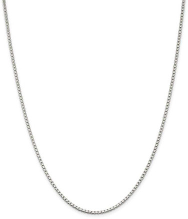 Image of 26" Sterling Silver 2mm Box Chain Necklace