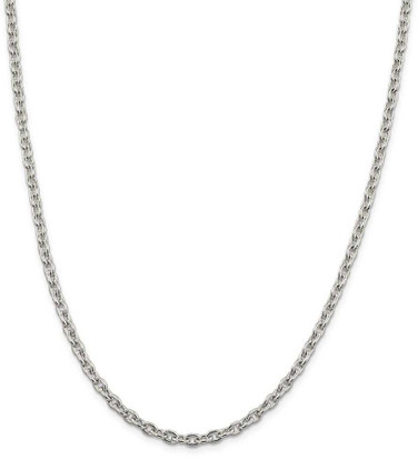 Image of 26" Sterling Silver 4.5mm Cable Chain Necklace Image of 26" Sterling Silver 4.5mm Cable Chain Necklace