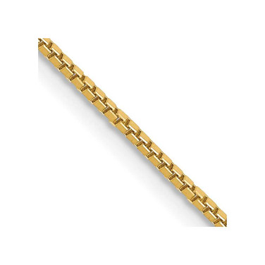 Image of 28" 14K Yellow Gold 1mm Box Chain Necklace