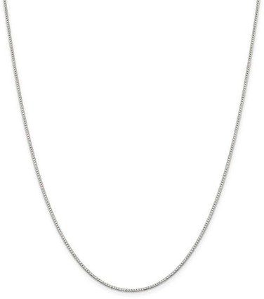Image of 28" Sterling Silver 1.1mm Box Chain Necklace