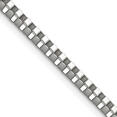 Image of 30" Stainless Steel Polished 3.2mm Box Chain Necklace
