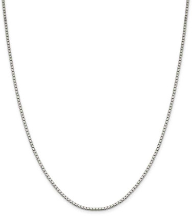 Image of 42" Sterling Silver 1.9mm Box Chain Necklace