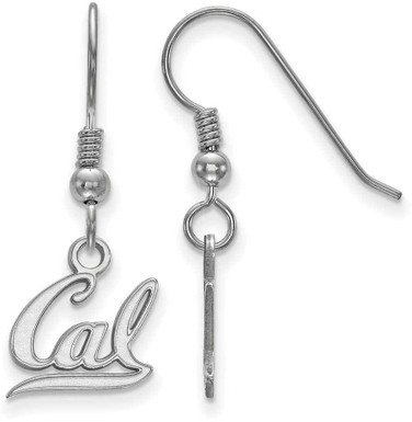 Image of 925 Silver University of California Berkeley X-Small Dangle Earrings by LogoArt