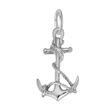 Image of Anchor with Rope Charm (Choose Metal) by Rembrandt