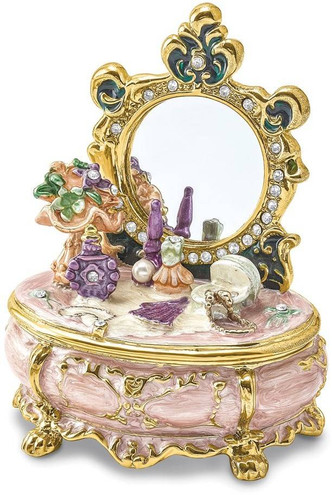 Bejeweled VANITY Dressing & Makeup Table Trinket Box (Gifts)