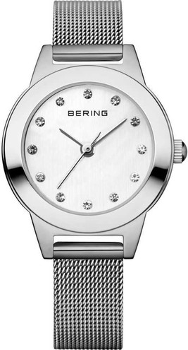 Image of Bering Time - Classic - Ladies Silver-Tone Milanese Mesh Watch w/s (Womens) 11125-000