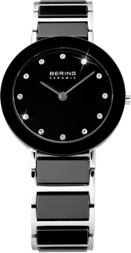 Bering Time - Ladies Black Ceramic Link Watch withs 11429-742 (Womens)