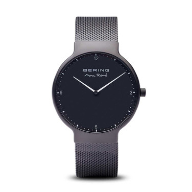 Image of Bering Time Watch - Mens Max Rene Black Matte 15540-123 Image of Bering Time Watch - Mens Max Rene Black Matte 15540-123