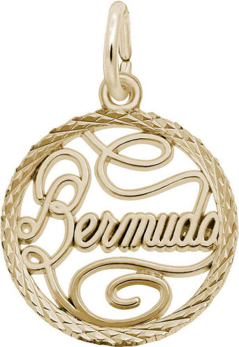 Image of Bermuda Faceted Charm (Choose Metal) by Rembrandt