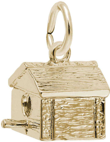 Image of Birdhouse Charm (Choose Metal) by Rembrandt