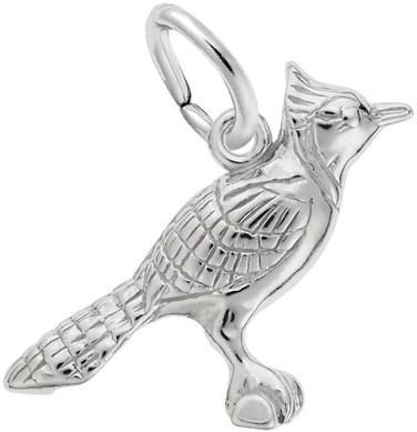 Image of Blue Jay Charm (Choose Metal) by Rembrandt