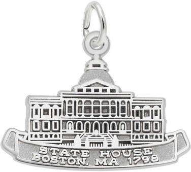 Image of Boston State House Charm (Choose Metal) by Rembrandt