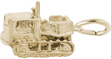 Image of Bulldozer Charm (Choose Metal) by Rembrandt