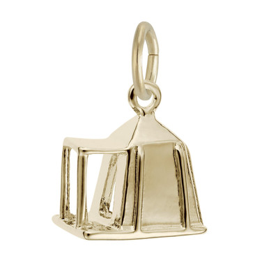 Image of Camping Tent Charm (Choose Metal) by Rembrandt