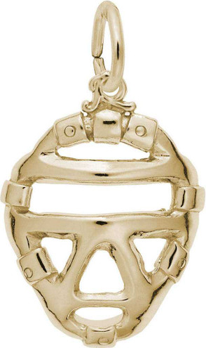 Image of Catchers Mask Charm (Choose Metal) by Rembrandt
