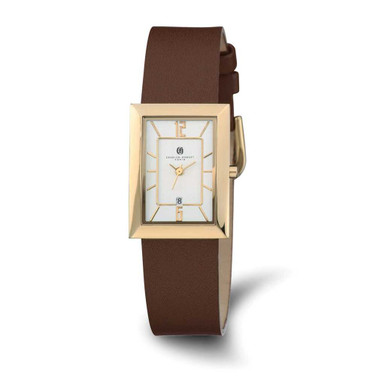 Image of Charles Hubert IP-plated Silver Rectangle Dial Quartz Watch