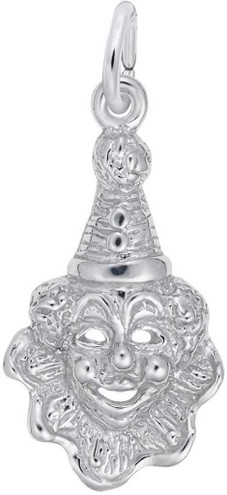 Image of Clown Face Charm (Choose Metal) by Rembrandt