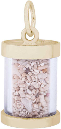 Image of Curacao Sand Capsule Charm (Choose Metal) by Rembrandt