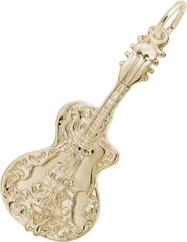 Detailed Guitar Charm (Choose Metal) by Rembrandt