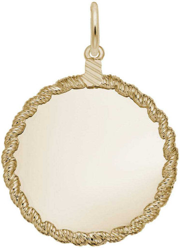 Image of Extra Large Twisted Rope Charm (Choose Metal) by Rembrandt