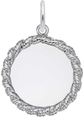 Image of Extra Small Twisted Rope Charm (Choose Metal) by Rembrandt