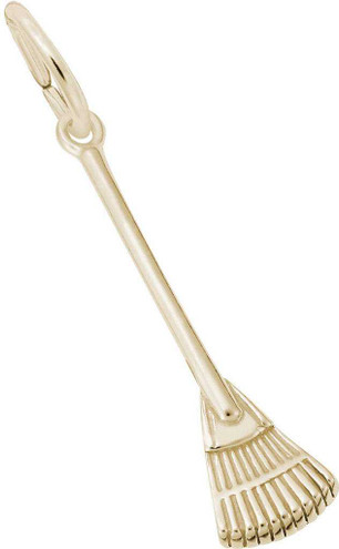 Image of Fan Rake Charm (Choose Metal) by Rembrandt