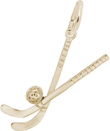 Field Hockey Charm (Choose Metal) by Rembrandt