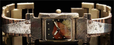Image of Uffizi Copper and Sterling Silver WatchCraft Handmade Watch