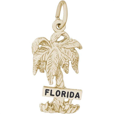 Image of Florida Palm Charm (Choose Metal) by Rembrandt