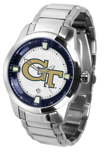 Image of Georgia Tech Yellow Jackets Titan Steel Mens Watch