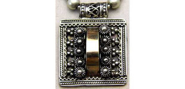 Image of Golan Studios Necklace JERUSALEM GOLD BOW Israel Handmade 925 Sterling Silver