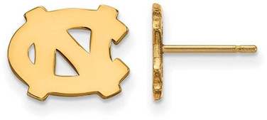 Image of Gold Plated 925 Silver University of North Carolina XSmall Post Earrings LogoArt