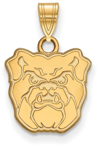 Gold Plated Sterling Silver Butler University Small Pendant by LogoArt GP001BUT