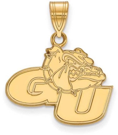 Image of Gold Plated Sterling Silver Gonzaga University Medium Pendant by LogoArt