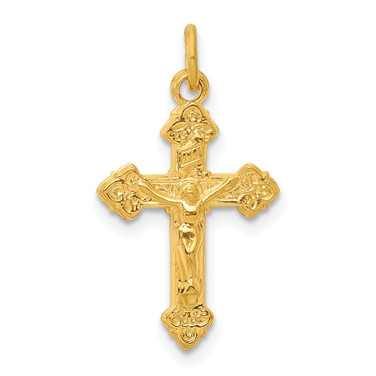 Gold Plated Sterling Silver Inri Crucifix Charm