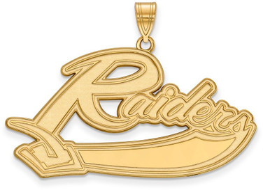 Gold Plated Sterling Silver Mt Union College XL Pendant by LogoArt