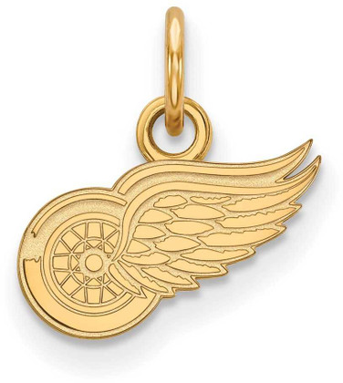Image of Gold Plated Sterling Silver NHL Detroit Red Wings X-Small Pendant by LogoArt