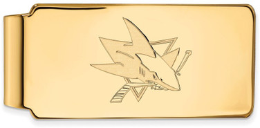 Gold Plated Sterling Silver NHL San Jose Sharks Money Clip by LogoArt