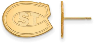 Image of Gold Plated Sterling Silver St. Cloud State Small Post Earrings by LogoArt