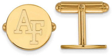Image of Gold Plated Sterling Silver United States Air Force Academy Cuff Links LogoArt