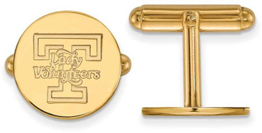 Image of Gold Plated Sterling Silver University of Tennessee Cuff Links LogoArt GP052UTN