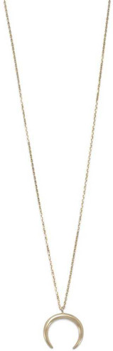Image of Gold-plated Sterling Silver Crescent Necklace