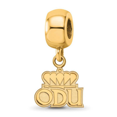 Image of Gold-Plated Sterling Silver LogoArt Old Dominion University XS Dangle Pendant