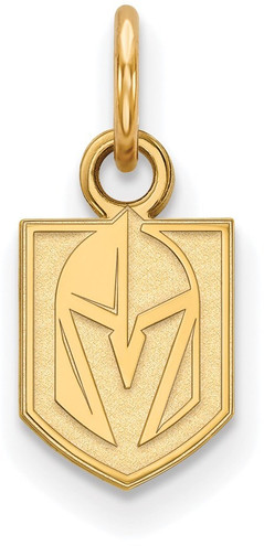 Gold-Plated Sterling Silver NHL LogoArt Vegas Golden Knights XS Pendant