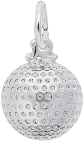 Golf Ball Charm (Choose Metal) by Rembrandt