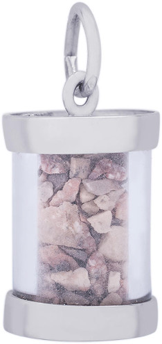 Grand Cayman Sand Capsule Charm (Choose Metal) by Rembrandt