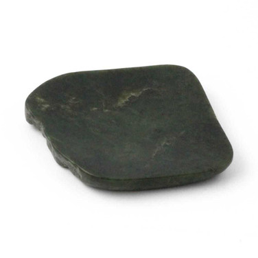 Image of Green Genuine Natural Nephrite Jade Dish Chunk 5 inches Smooth Top